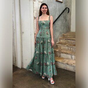 Agua by Agua Bendita Lima Orquidea Linen Maxi Dress